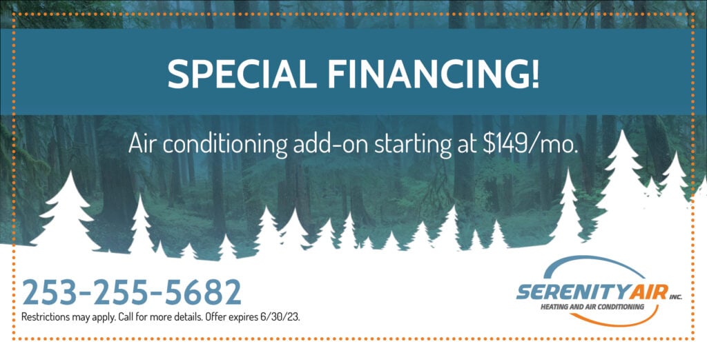 Special Financing! Air conditioning add-on starting at 9/mo. Expires 6/30/23